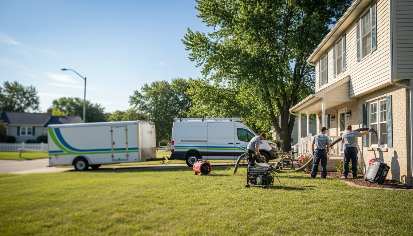 Flooded Basement Restoration And Cleanup With Repair in Ortonville, MI near me